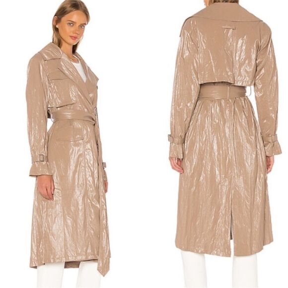 L'ACADEMIE for Revolve The Cammi Trench Khaki Removable Belt - Picture 3 of 12